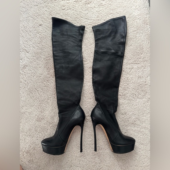 Casadei Shoes - Casadei Flora Over the Knee Boots 37